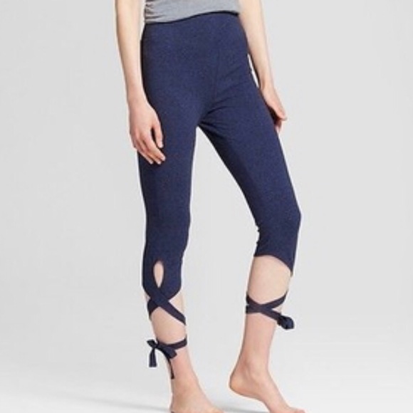 Mossimo Supply Co. Pants - ⬇️$28 Mossimo Navy Blue Lace Up Leggings Small